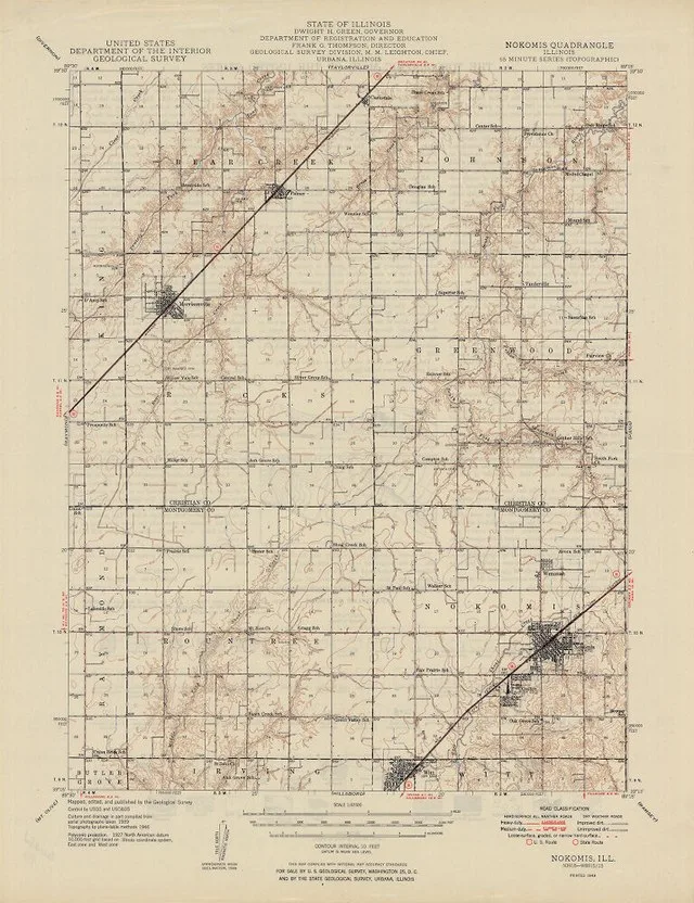 1 map, colored; Relief shown by contours and spot heights.; Culture and drainage in part compiled from aerial photographs taken 1939. Topography by plane-table methods 1946.; Cont...