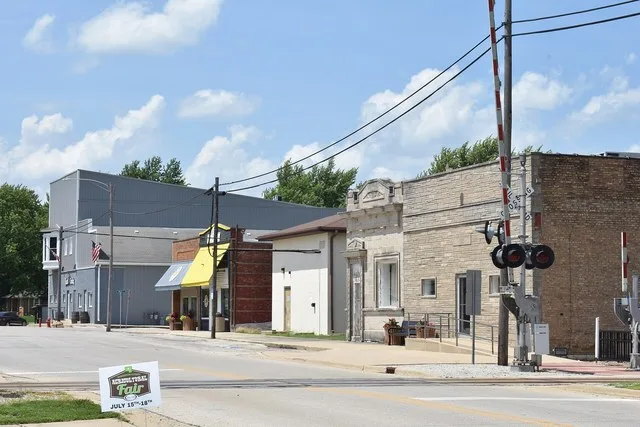 Tremont Street in Odell, Illinois. July 2026