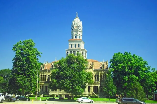 Edgar County Courthouse in Paris, Illinois, United States.