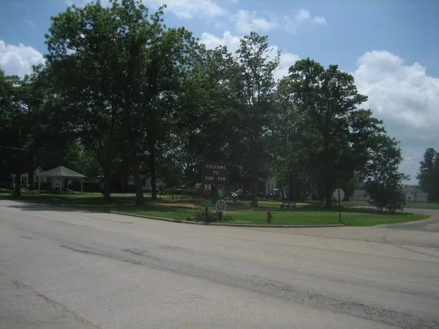 Signage, Paw Paw, Illinois, United States.