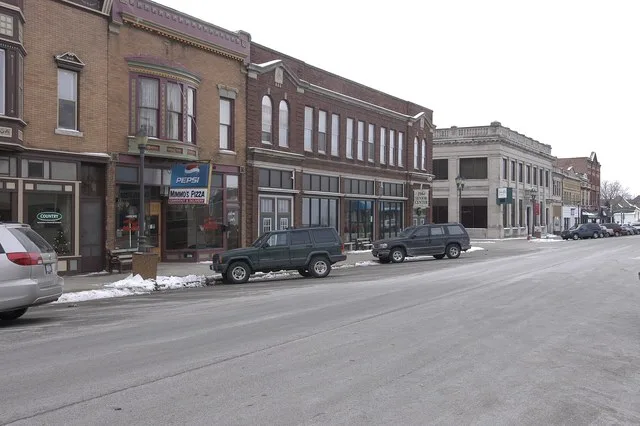 Downtown Polo, Illinois.