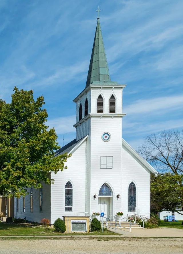 Trinity Lutheran Church in Shumway, Illinois .