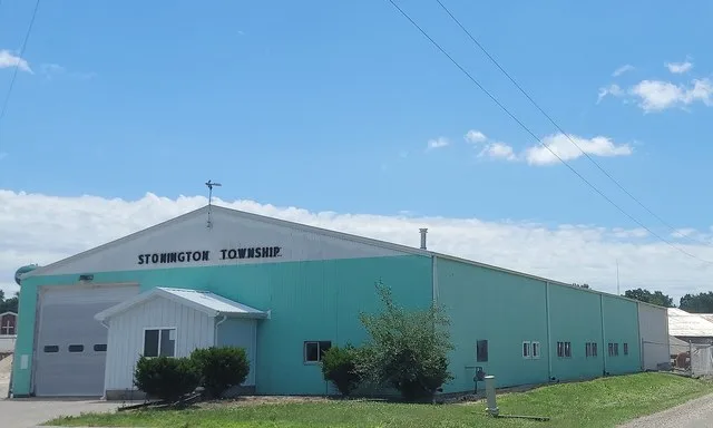 Township building of Stonington Township in Stonington, Illinois , United States.