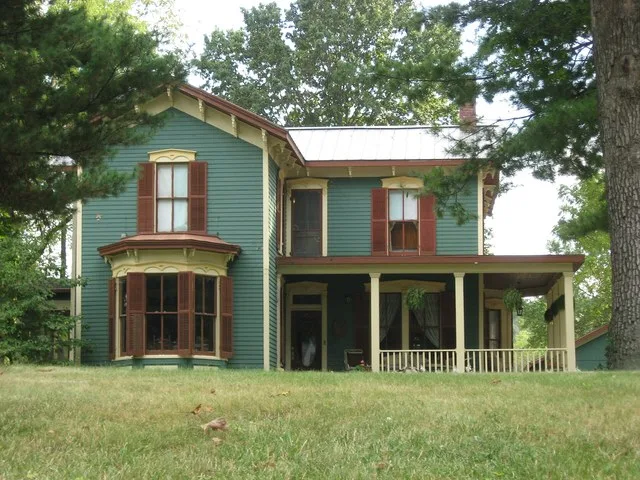 Front of the William W. Jarvis House , located at 317 E. Center Street ( Illinois Route 162 ) in Troy , Illinois , United States . Built in 1867, it is listed on the National Regi...