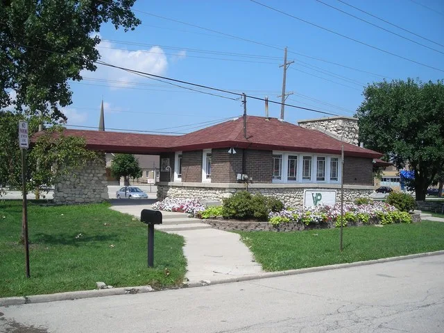 Ardmore Avenue Train Station. Villa Park, Illinois. National Register of Historic Places.