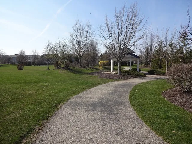 A picture near the gazebo at Symphony Meadows Park in Volo, IL.