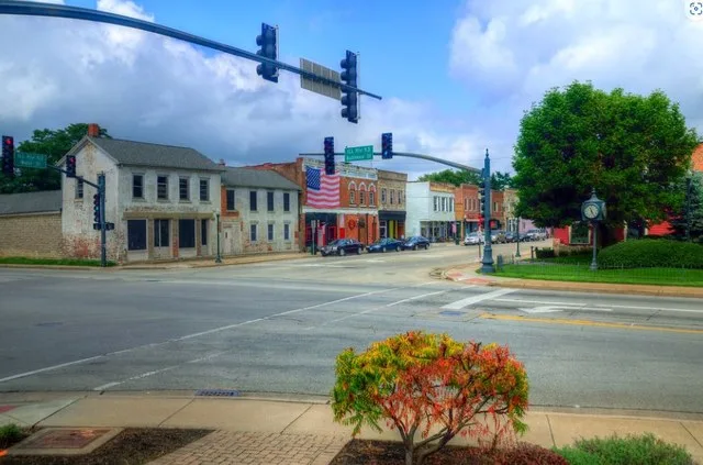 Main Street in the small town of Wilmington