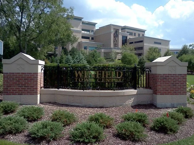 View of Winfield's Central Dupage Hospital as you drive in from the North.