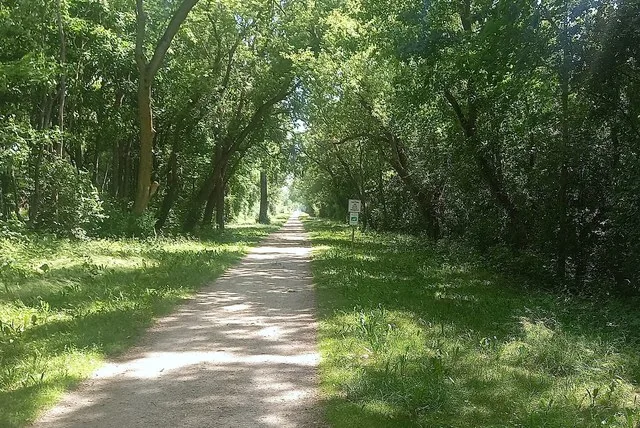 Adopt-A-Path sign at the McClory Bike Path