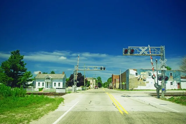 View along Maple Street (Indiana State Road 71) in Dana, Indiana, United States