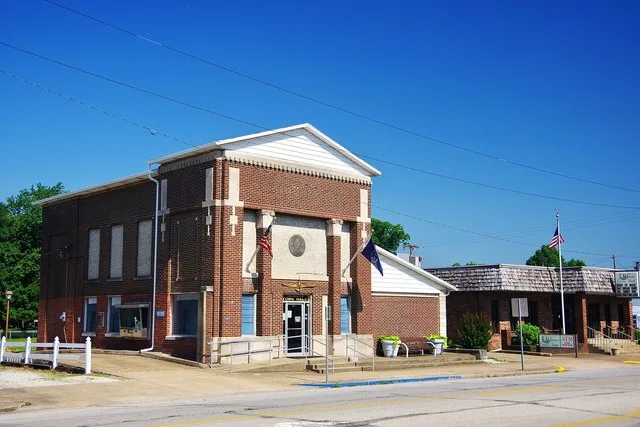 Town Hall in Grandview, Indiana, United States.