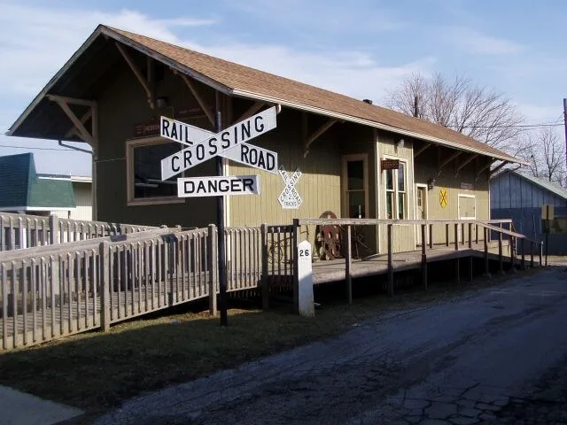 Original Depot of the Pittsburgh, Cincinnati, Chicago and St. Louis Railroad