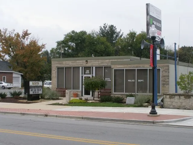 Town Hall in Kouts, Indiana , USA
