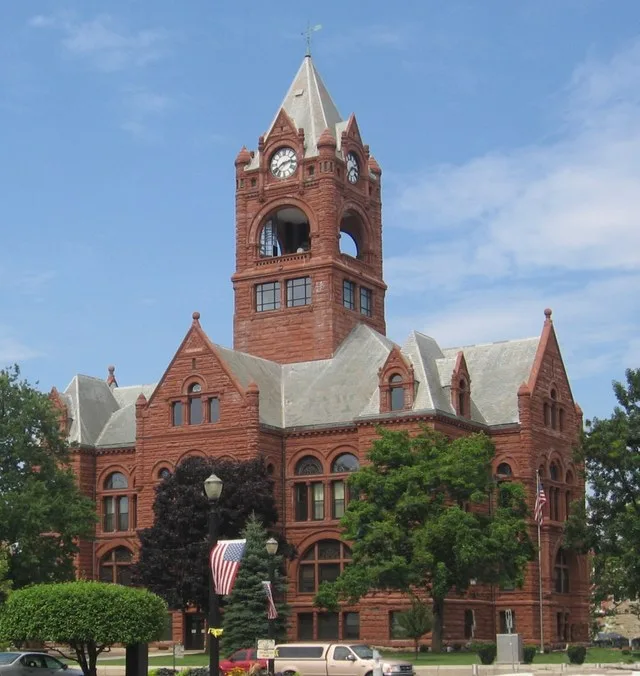 The courthouse in LaPorte, Indiana, USA.