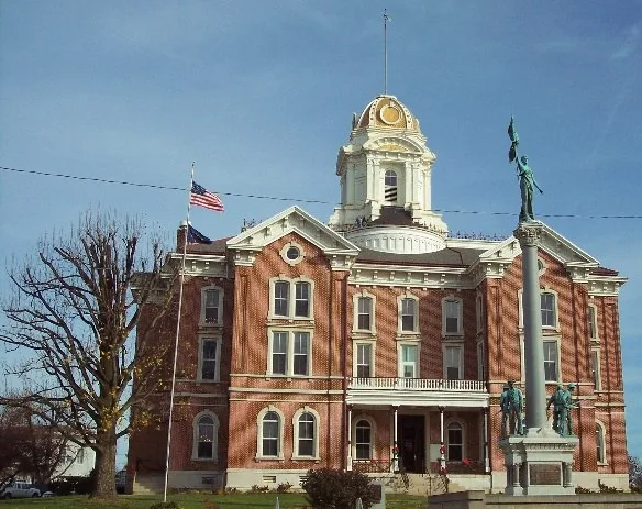 Posey County Courthouse in Mt. Vernon . Taken by Kurt Weber on 30 November 2007.