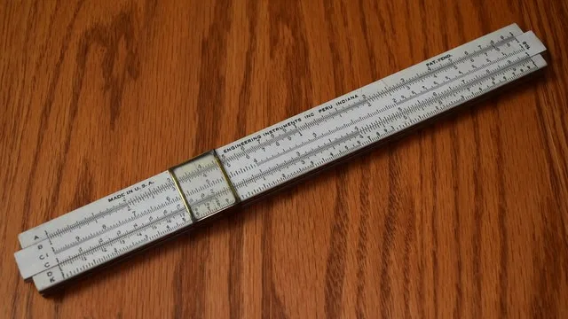 Vintage Slide Rule Model 70-B By Engineering Instruments, Inc. of Peru Indiana, Made In USA, Circa 1950s