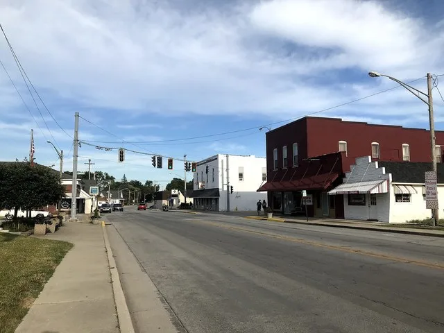 Looking east on Main Street, Pittsboro