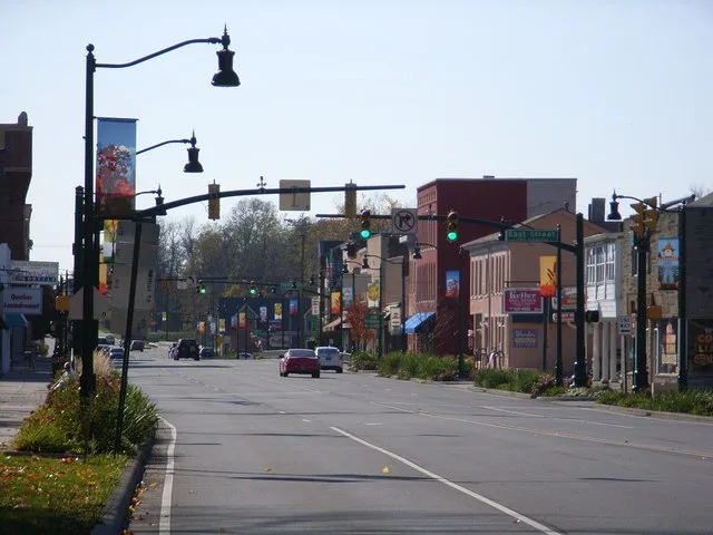Downtown Plainfield, Indiana.