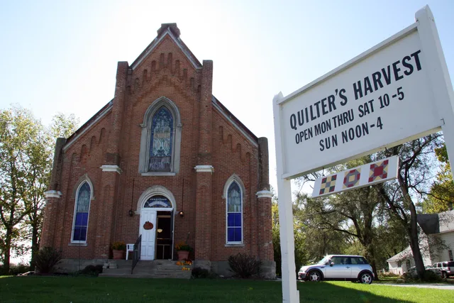 A former church building in the town of Shadeland, Indiana . Originally a Methodist church, the building was later home to other congregations and a local grange, and is now occup...