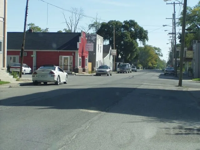 Main Street in Wheatfield, Indiana (Jasper County)
