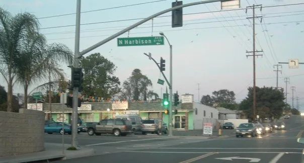 The intersection of Harbison Ave and Division St, at the border of National City and Alta Vista, Southeast San Diego, California
