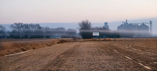 Blencoe viewed from the west just after sunrise.
