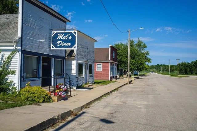 Looking east on 330th Street