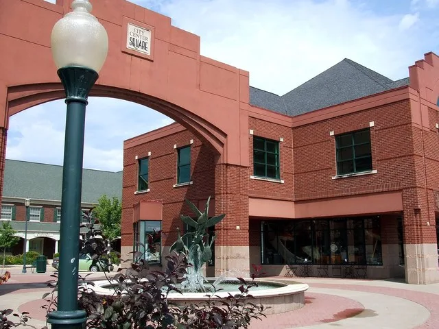 City Center Square in downtown Coralville, Iowa.