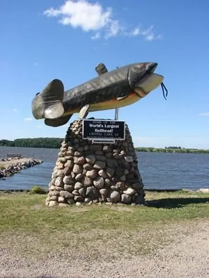 The world's largest Bullhead located in Crystal Lake, Iowa