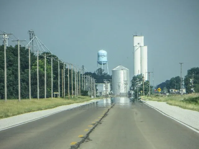 Danville, Iowa . Photo is taken from U.S. Route 34 Business .