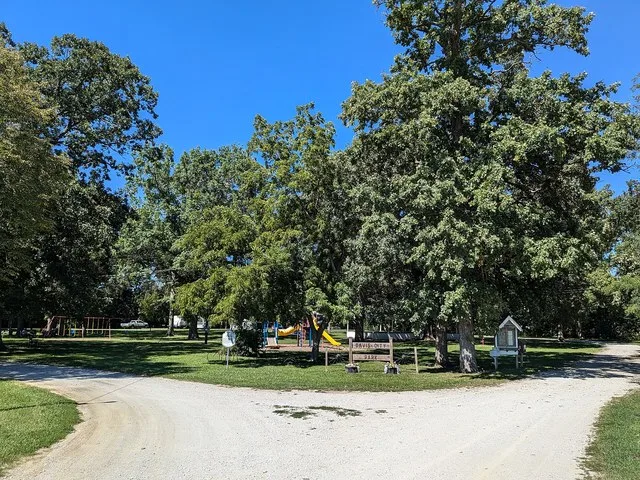 The entrance to Davis City Park, in Davis City Iowa