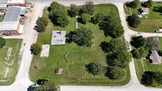 A city park in the town square of Decatur City, Iowa