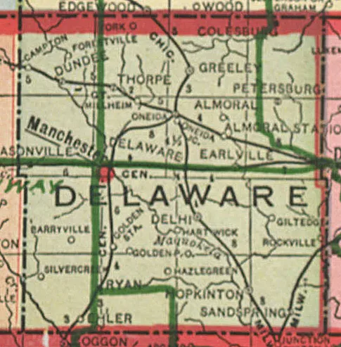 Delaware County, Iowa, in 1917.