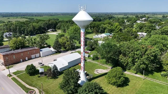 The Delta, Iowa, water tower