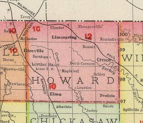 Howard County, Iowa, in 1903
