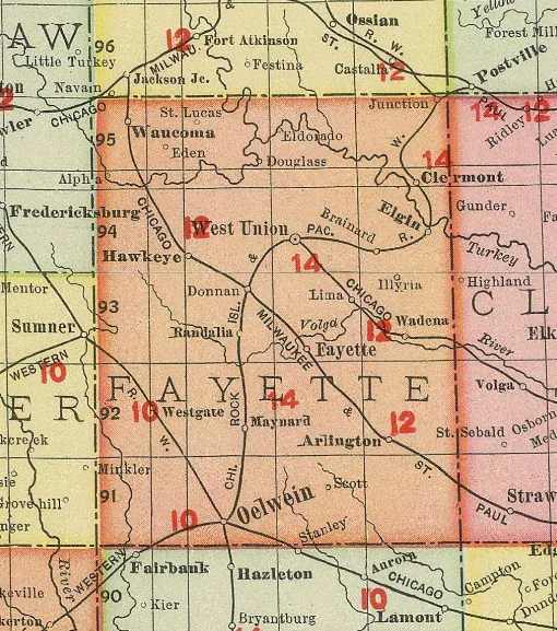 Fayette County, Iowa, in 1903