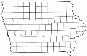 Adapted from Wikipedia's IA county maps by Seth Ilys.