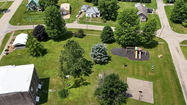 The city park in Harper, Iowa