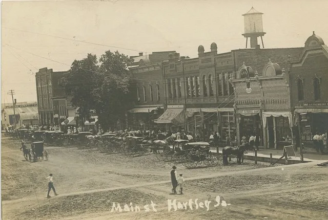 Main Street, Hartley, Iowa, 1900