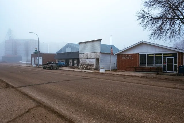 Main Street looking southwest from 4th Street