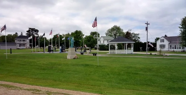 A park dedicated to veterans, Lawler, Iowa , USA.