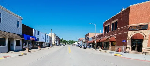 The Lincoln Highway in downtown