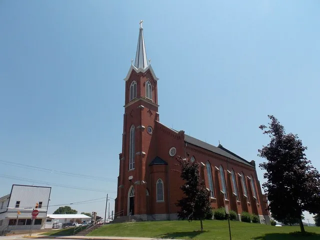 Holy Trinity Catholic Church in Luxemburg, Iowa.