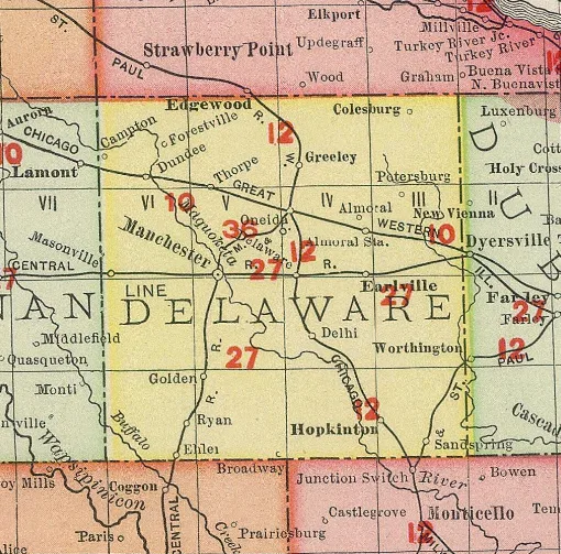 Delaware County, Iowa, in 1903