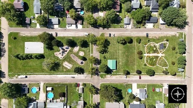 A city park in Middletown, Iowa
