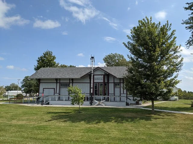 The Wabash Train Depot in Moravia, built in 1903