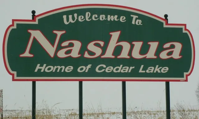 Welcome Sign Nashua, Iowa