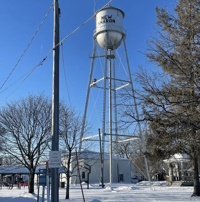 Water Tower in New Sharon, IA