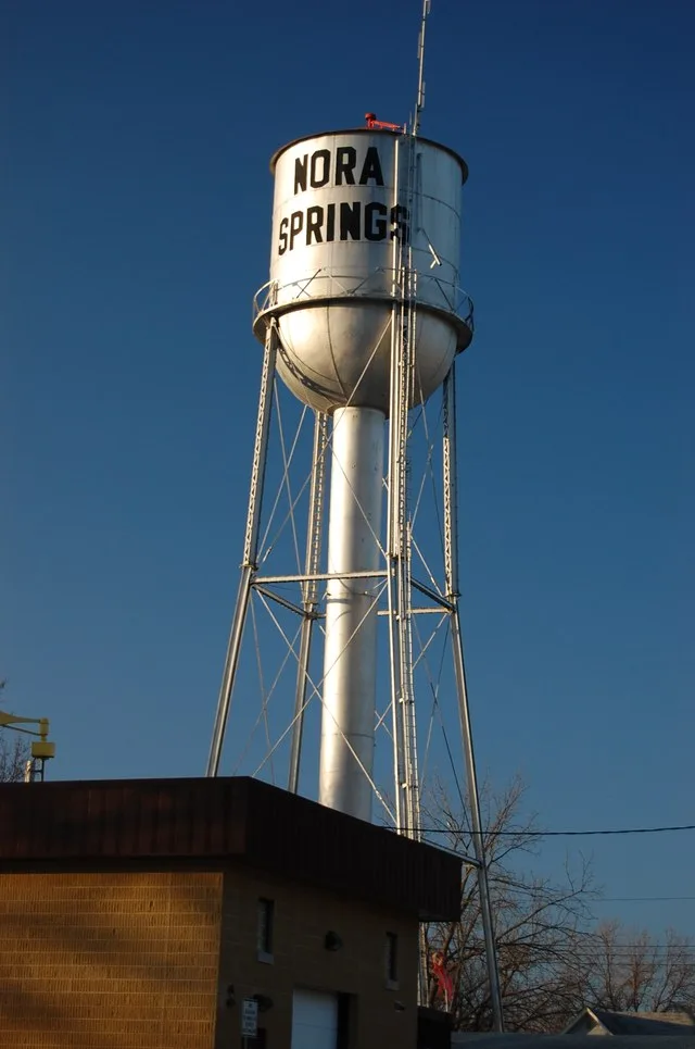 Water Tower in Nora Springs, Iowa