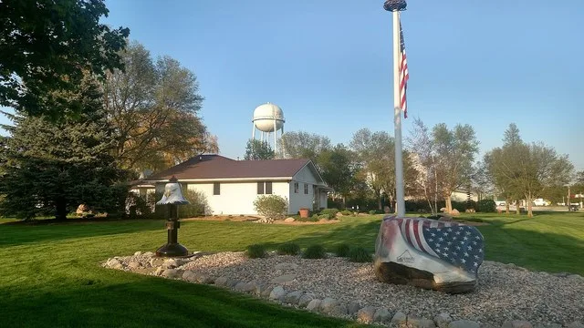 Freedom rock in Pocahontas County, Iowa